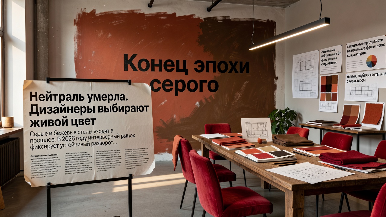 Нейтраль умерла. Дизайнеры выбирают живой цвет